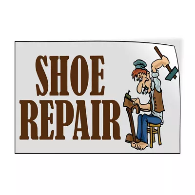 Decal Stickers Shoe Repair Business C Vinyl Store Sign Label Business • $36.99