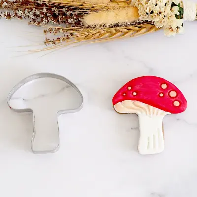 Toadstool Mushroom Or Umbrella Stainless Steel Cookie Cutter • $1.78