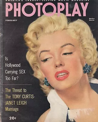 1953 Photoplay Magazine Marilyn Monroe Cover.  Robert Wagner Cornel Wilde + • $21.50