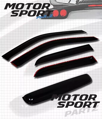 JDM Outside Mount 2MM Vent Visors 5pc Deflector & Sunroof For Toyota Camry 97-01 • $51.40