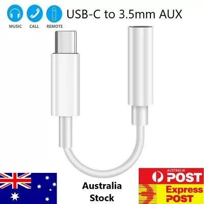 For Samsung  IPhone 15 USB Type C To 3.5mm 3.5 Aux Audio Cable Adapter Headphone • $5.99