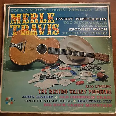 Merle Travis - I’m A Natural Born Gamblin’ Man - M 176 - Vinyl Record LP • $6.65