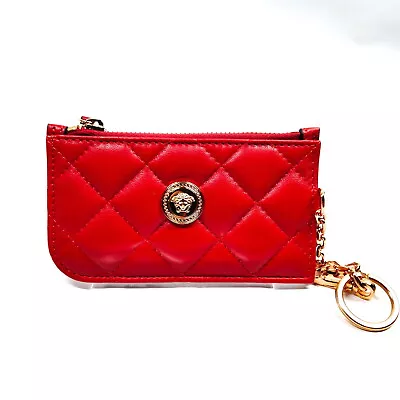 VERSACE Wallet  Red Leather 1222622 • $1.29