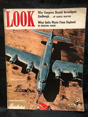 Vintage Look Magazine August 12 1940 World's Biggest Bomber • $18.99