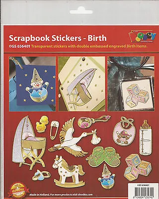 Scrapbooking Stickers - Birth (906-6401) • £1.45