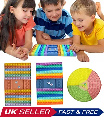 £3.99 • Buy New Big Pop Family Game Fidget Board Push Bubble Popper Squeeze Sensory Toys UK