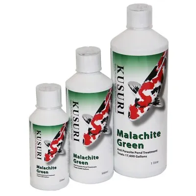 Kusuri Malachite Green 250ml 500ml 1000ml 1L Garden Pond Anti Parasite Fungus • £17.09
