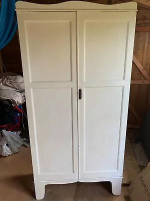 £60 • Buy Shabby Chic Vintage 1950s/60s Wardrobe With Lock And Key