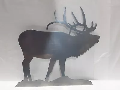 UNIQUE LASER CUT METAL MOOSE?  DEERBUCK WALL ART SCULPTURE 10 X 10 Inches • $6