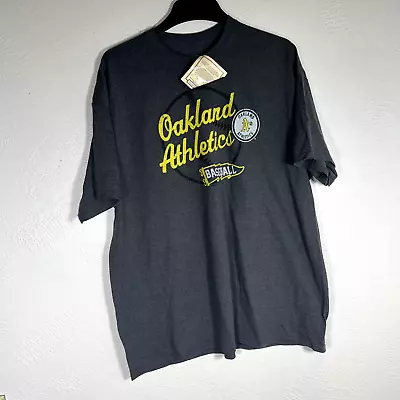 Oakland A’s Athletics Shirt Mens 2XL Gray Short Sleeve T-Shirt Baseball NEW • $11.59