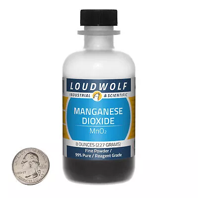 Manganese Dioxide / 8 Ounce Bottle / 99% Pure Reagent Grade / Fine Powder / USA • $16.99