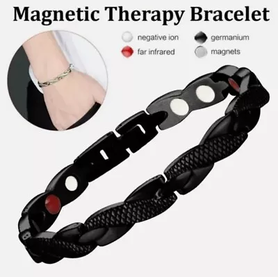 Weight Loss Magnetic Healing Therapy Arthritis Bracelet Health Pain Relief Mens • £5.85