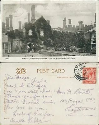 Hampton Court Palace Vine And Gardeners Cottage 12534 GB 1920 Gale & Polden • £4.10