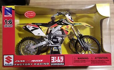 $225 • Buy James Stewart Factory Suzuki RM-Z450 1:6 Scale New Ray Toys Limited Edition