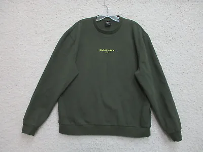 Oakley Sweater Extra Large Adult Green Pullover Spell Out Logo Casual Mens XL • $12.75