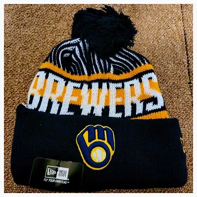 Milwaukee Brewers Mlb Baseball Beanie Hat. • $25