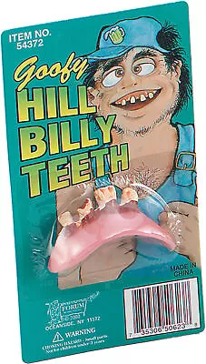 £8.49 • Buy Stupid Goofy Adult Fancy Dress Party Fake & Artificial Hill Billy Funny Teeth UK