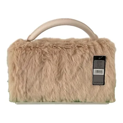 $29 • Buy BNWT Forever New Fur Handbag Dusty Pink Clutch Bag RRP $59.99