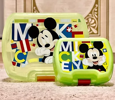 Disney Mickey Mouse Lunch Box. Stor Mickey Mouse Reuse-able Lunch/snack Box • £9.99