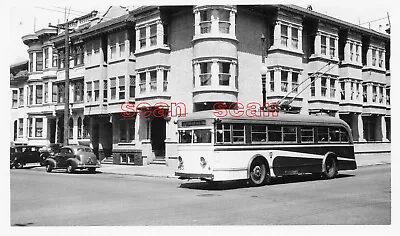 4A494 RP 1940s/50s MARKET STREET RAILWAY TRACKLESS TROLLEY BUS #55 • $10.99