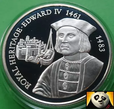 1996 Falkland Islands £2 Two Pound King Edward IV Silver Proof Coin • £49.95