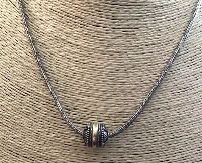 Rare MMA Metropolitan Museum Of Art Sterling Silver 18K Gold Necklace • $19.95