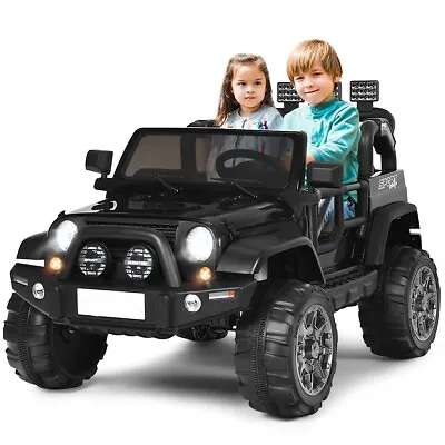 12V Kids Electric Ride On Car 2-Seater Battery Powered Truck 2.4G Remote Control • £194.95