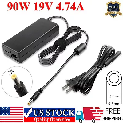 19V 4.74A 90W AC Power Adapter Charger For Toshiba Asus Acer HP Laptop 5.5*2.5m • $11.49