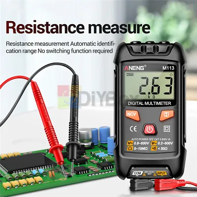 M113 1999 Counts High Accuracy Digital Multimeter AC/DC Votage Resistance Meter • $10.35