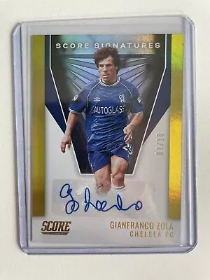 £150 • Buy Gianfranco Zola Chelsea 07/10 Score Signatures Auto 21/22