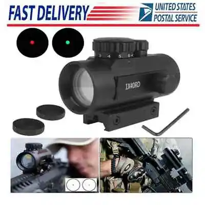 1x40 Tactical Optics Red Green Dot Sight Scope Picatinny /20mm Rail Mount • $9.99