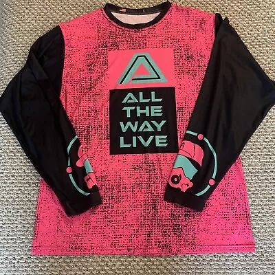 All The Way Live Mens Large Softball Long Sleeve T Shirt Made In The USA • $14.99