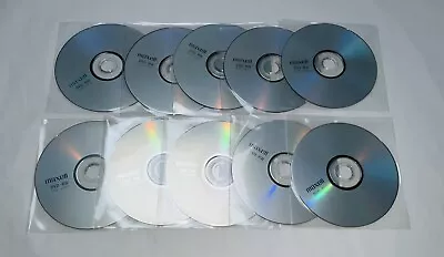 10 MAXELL Brand New DVDs DVD-RW Rewritable Reusable Discs In Separate Sleeves • £7.50