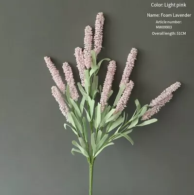 12 Heads Artificial Lavender Flowers Fake Plants In/Outdoor Home Garden Decor UK • £3.29