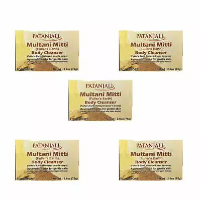 Patanjali Multani Mitti Soap - 75gm (Pack Of 5) • $14.99