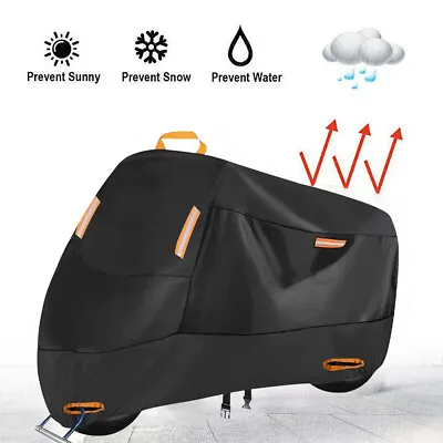 Motorcycle Cover Bike Waterproof Outdoor Rain Dust Sun UV Scooter Protector XXL • $20.99
