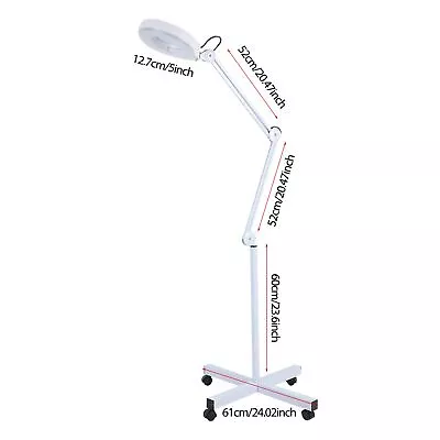 5x Magnifying Floor Stand Lamp Light Magnifier LED Tattoo Beauty Salon Home Use • $55.26