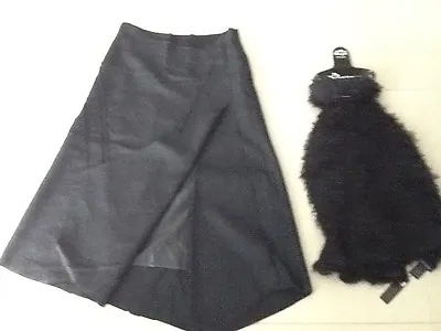 Long Black Winter Skirt & New & Tags Magic 8 Way Scarf Scarf Sz  8   • $10.05