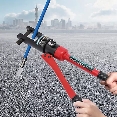 12 Ton Hydraulic Wire Crimper Crimping Tool 20 Dies Battery Cable Lug Terminal • $55.10