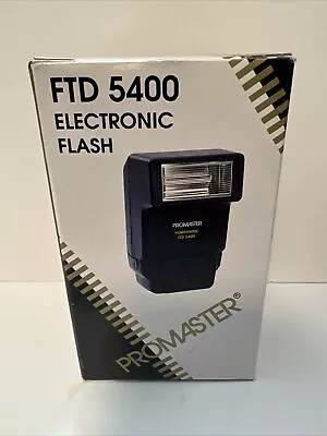 Promaster FTD 5400 Flash Unit Canon Minolta Nikon WORKS With Box • $27