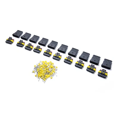 £12.92 • Buy 10 Kits Waterproof 2 Pin Way Electrical Terminal Wire Connector Plug Socket Kit
