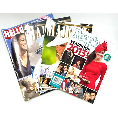 LOT OF 4 Diverse English Royalty Magazine (Majesty People Hello!) • $20