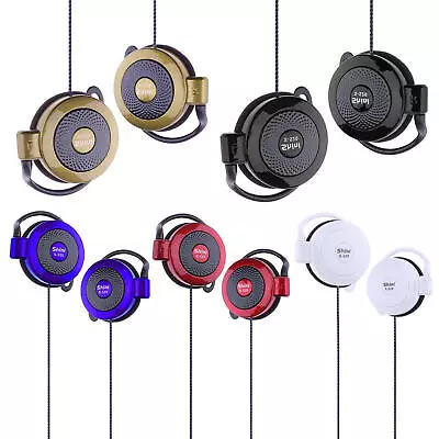Clip Type Earphones Wired 3.5mm Ear Hook Stereo Earbuds Outgoing Headset • $9.49