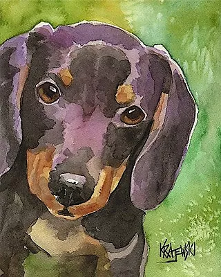 Dachshund Dog 8x10 Art PRINT Signed By Artist Ron Krajewski Painting • $19.50