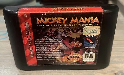 Mickey Mania: The Timeless Adventures Of Mickey Mouse Sega Genesis Game 1994 • $9.99