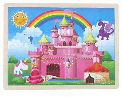 Wooden Princess ~ Castle Jigsaw 48 Pc Puzzle By Fun Factory 3 + • $15.99