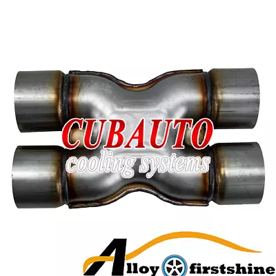 Muffler Exhaust Tip Durable Dual 3 Out/in Stainless Steel Car Crossover XPipe AU • $64.95