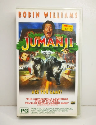 $14.20 • Buy Jumanji 1995 Family Adventure VHS Robin Willians Columbia Tristar