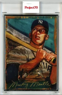 2021 Topps Project 70 Mickey Mantle By Andrew Thiele Ap 02/51 Silver Frame #100 • $249