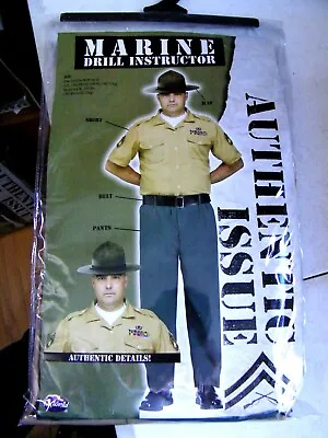 Marine Drill Instructor Men's Halloween Costume New In Original Packaging. • $49.99